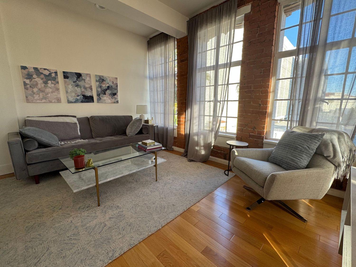 Dr. Maya Reynolds' calm Santa Monica therapy office filled with natural light